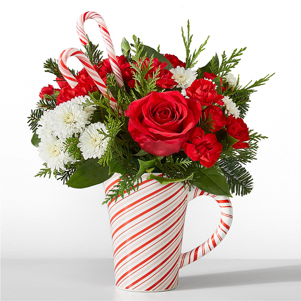 Peppermint Swirl Mug – Rimmon Heights Florist, Manchester NH
