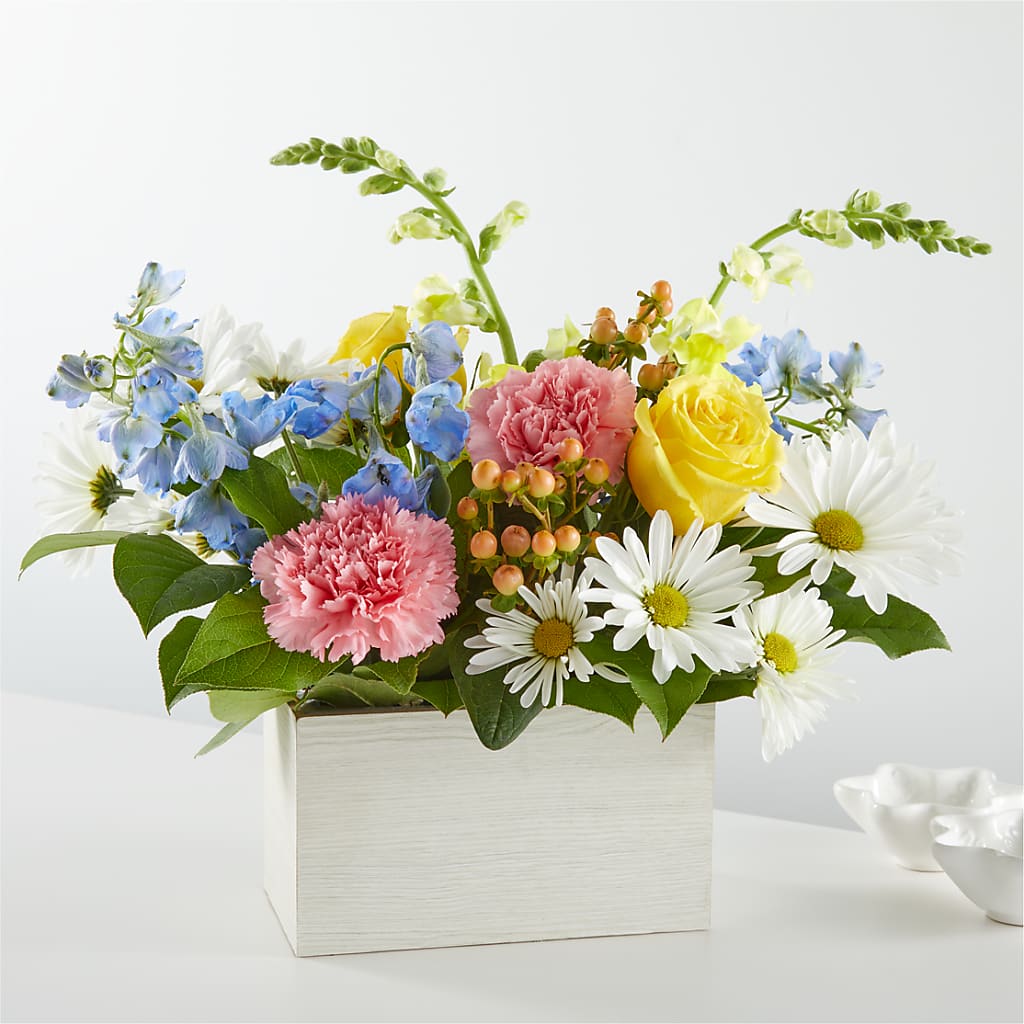 Sun Salutation Box Bouquet – Rimmon Heights Florist, Manchester NH