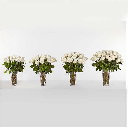 Long Stem White Rose Bouquet – Rimmon Heights Florist, Manchester NH