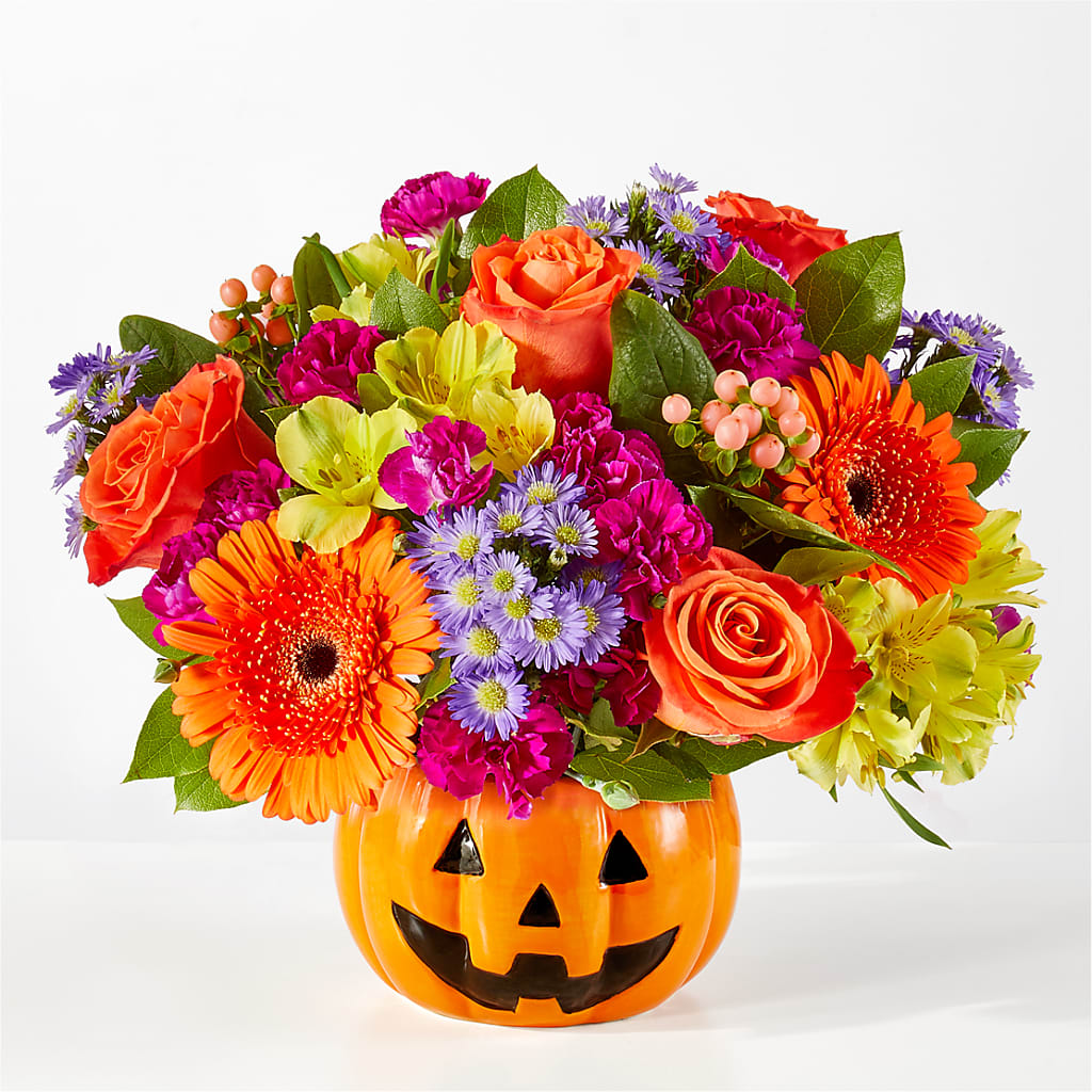Tricks & Treats Pumpkin – Rimmon Heights Florist, Manchester NH