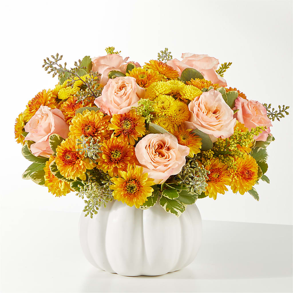 Peachy Pumpkin – Rimmon Heights Florist, Manchester NH