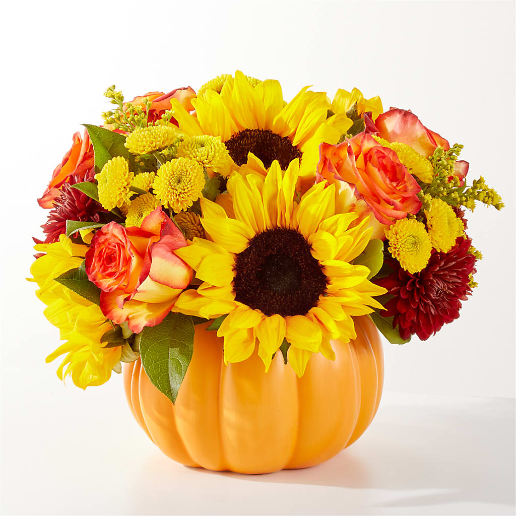 Golden Gourd Pumpkin Bouquet – Rimmon Heights Florist, Manchester NH