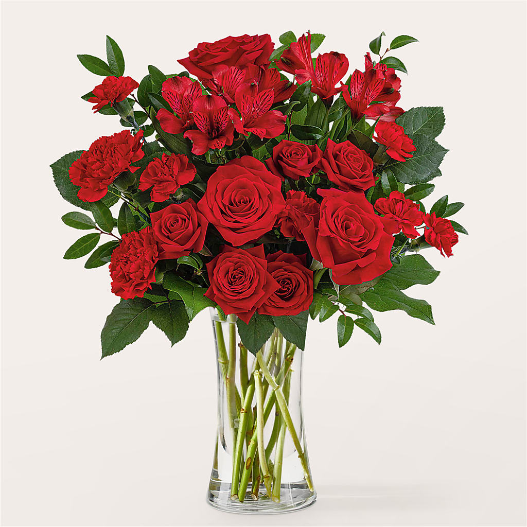 Brilliant Ruby Bouquet – Rimmon Heights Florist, Manchester NH