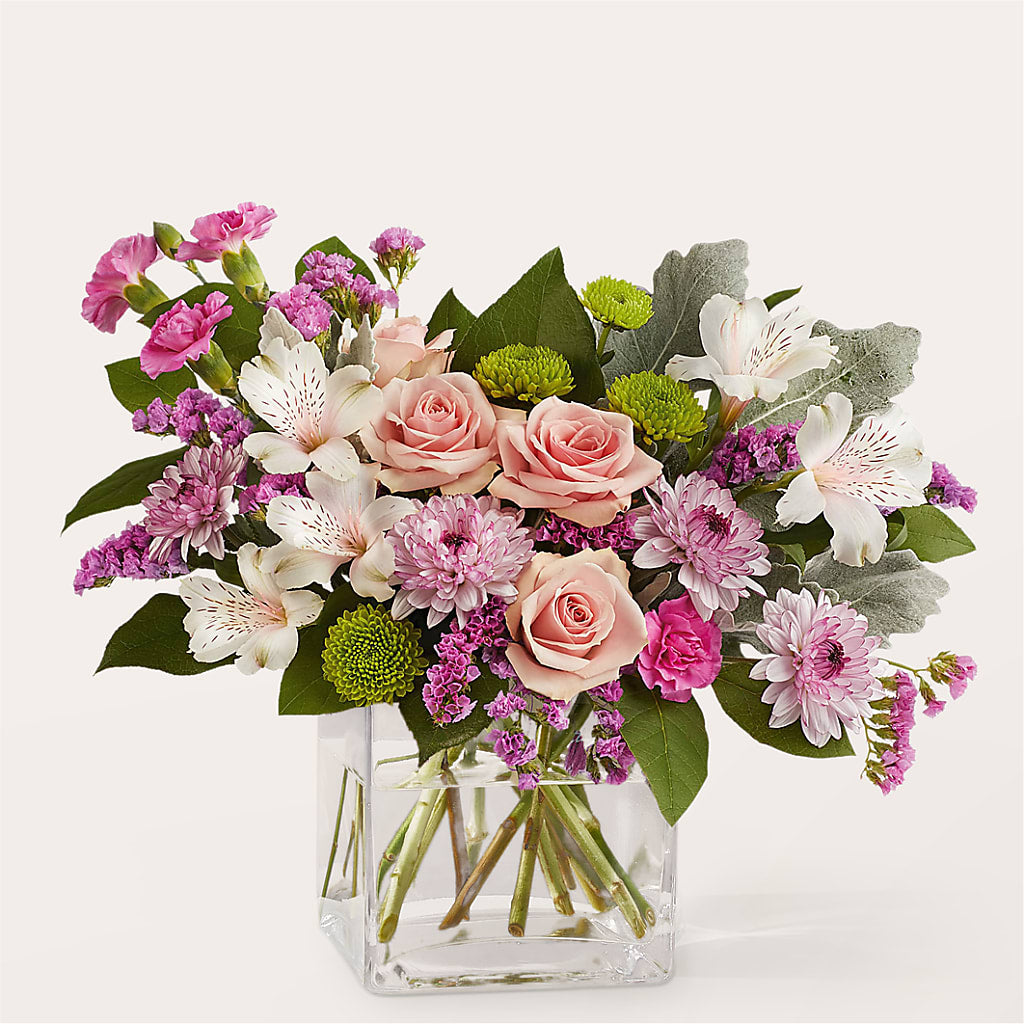 Pink Suede Bouquet – Rimmon Heights Florist, Manchester NH