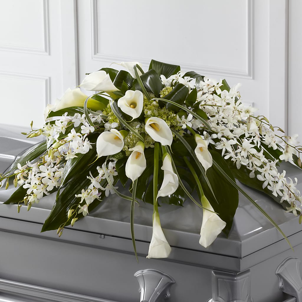 Angel Wings Casket Spray – Rimmon Heights Florist, Manchester NH