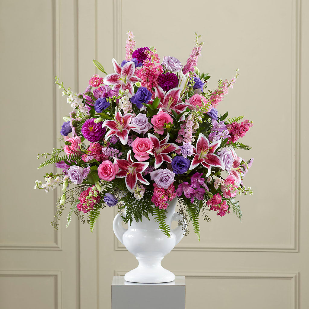 Peaceful Tribute Arrangement – Rimmon Heights Florist, Manchester NH