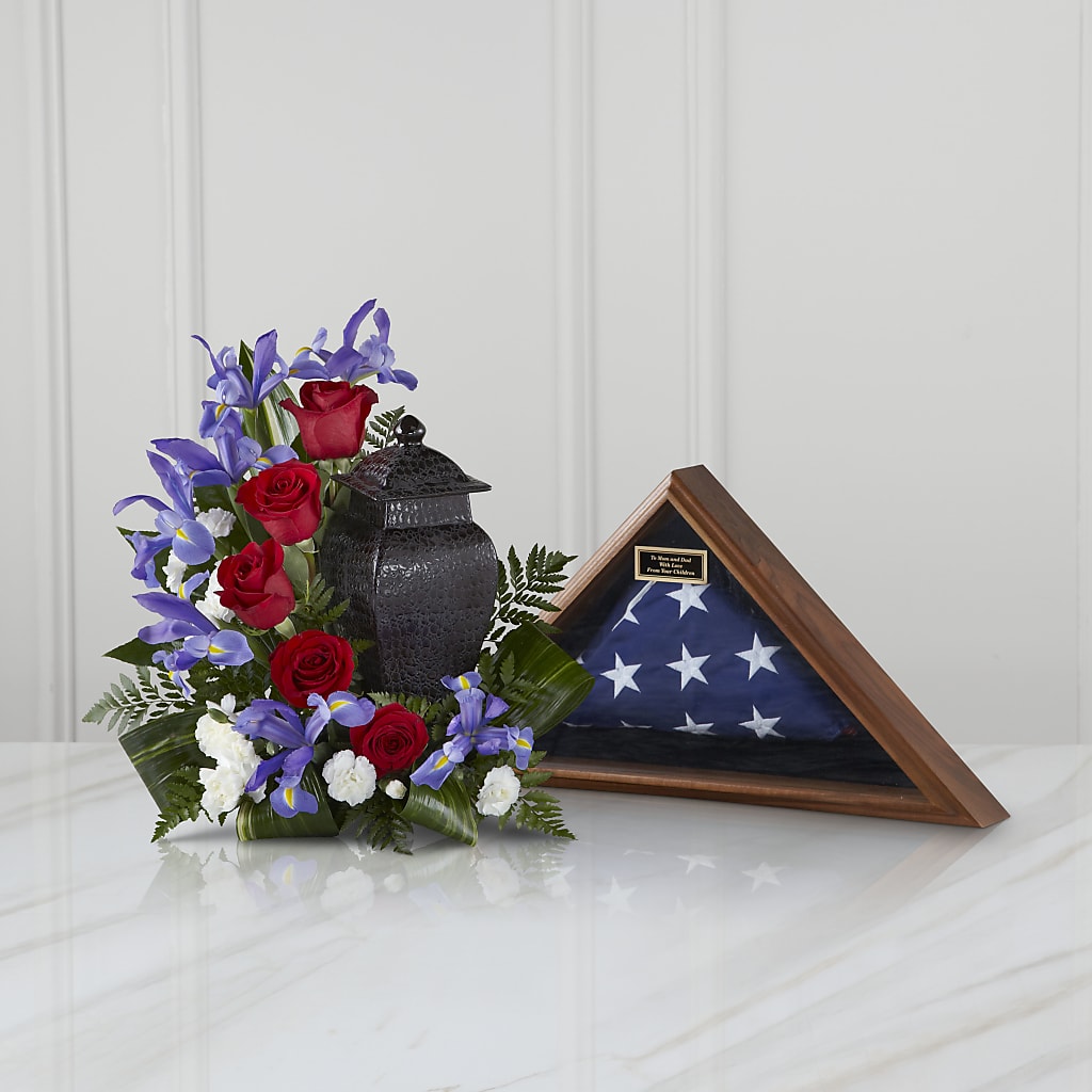 Patriotic Tribute Arrangement – Rimmon Heights Florist, Manchester NH