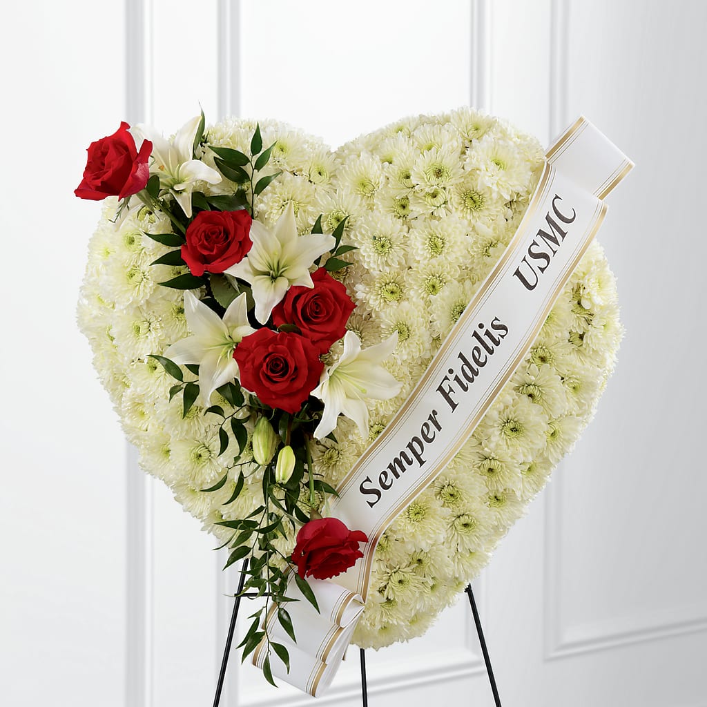 Heartfelt Hero Standing Heart – Rimmon Heights Florist, Manchester NH