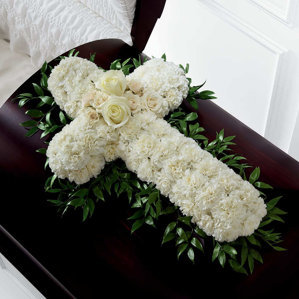 Peaceful Memories Casket Spray (Standard) – Rimmon Heights Florist, Manchester NH