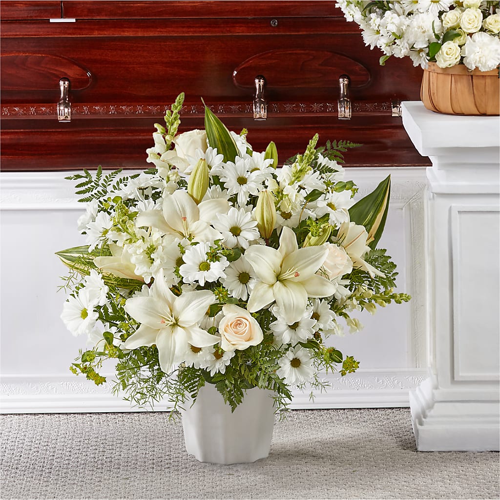 Thoughts of Tranquility Floor Basket – Rimmon Heights Florist, Manchester NH