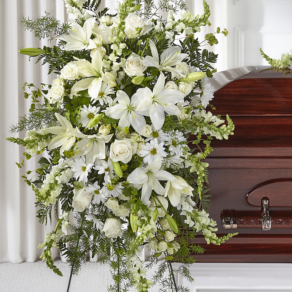 Loving Thoughts Standing Spray – Rimmon Heights Florist, Manchester NH