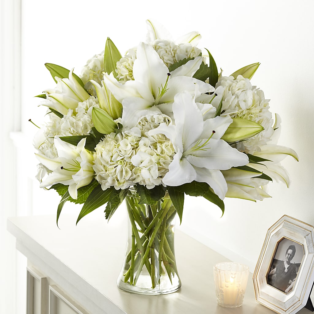 Compassionate Lily Bouquet – Rimmon Heights Florist, Manchester NH