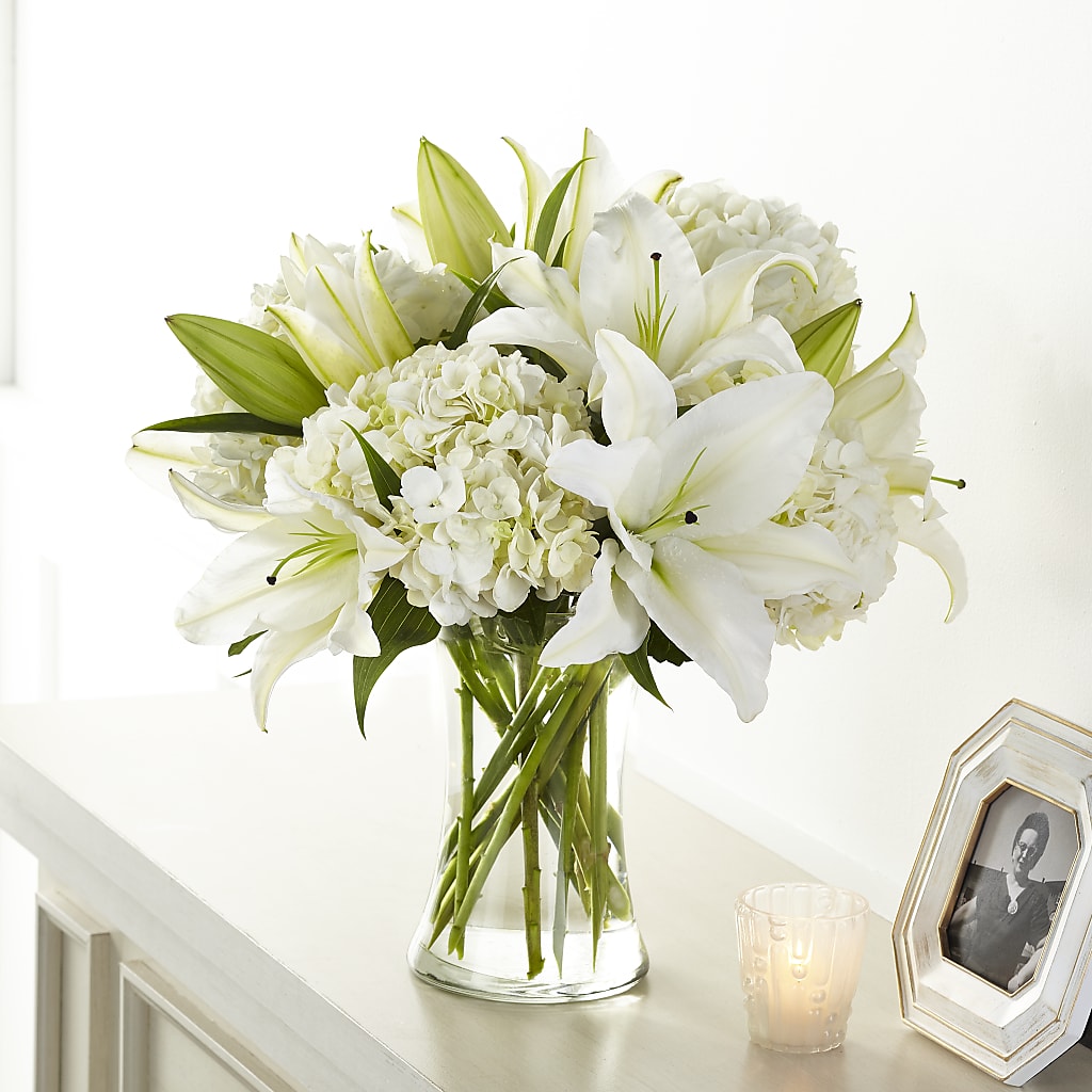 Compassionate Lily Bouquet – Rimmon Heights Florist, Manchester NH