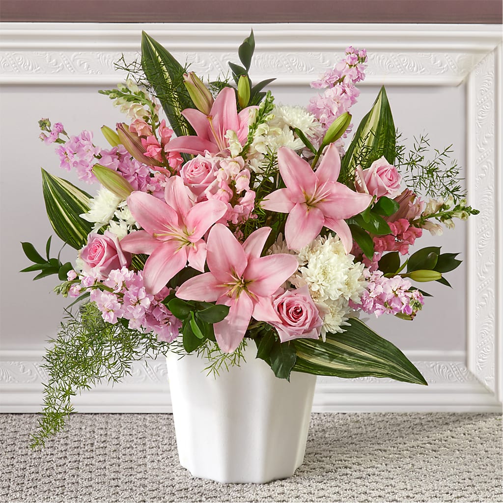Simply Serene Floor Basket – Rimmon Heights Florist, Manchester NH