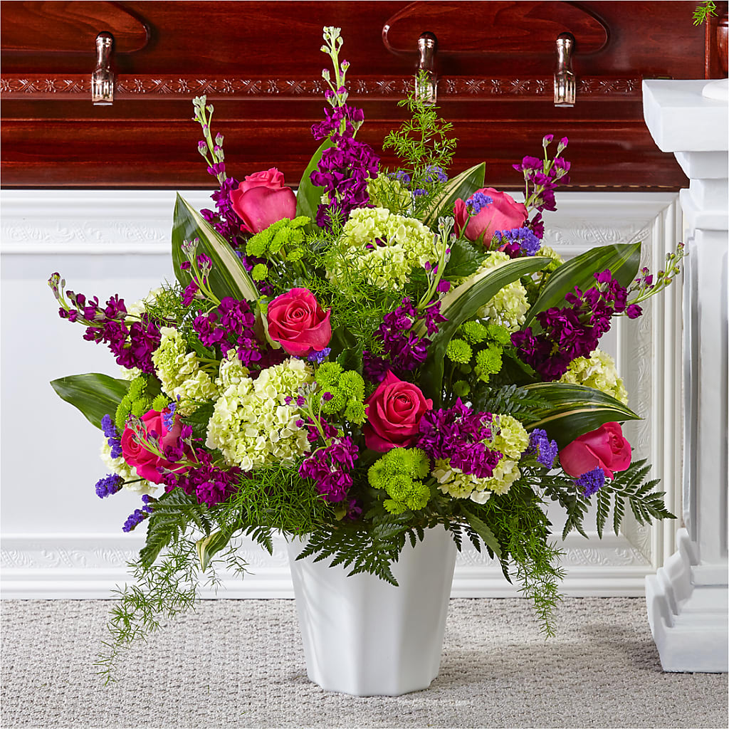 Beautiful Horizons Floor Basket – Rimmon Heights Florist, Manchester NH