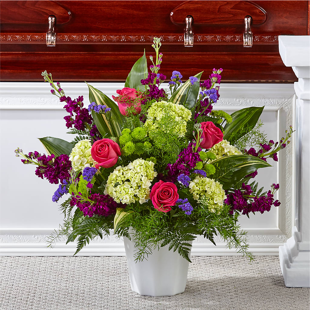 Beautiful Horizons Floor Basket – Rimmon Heights Florist, Manchester NH