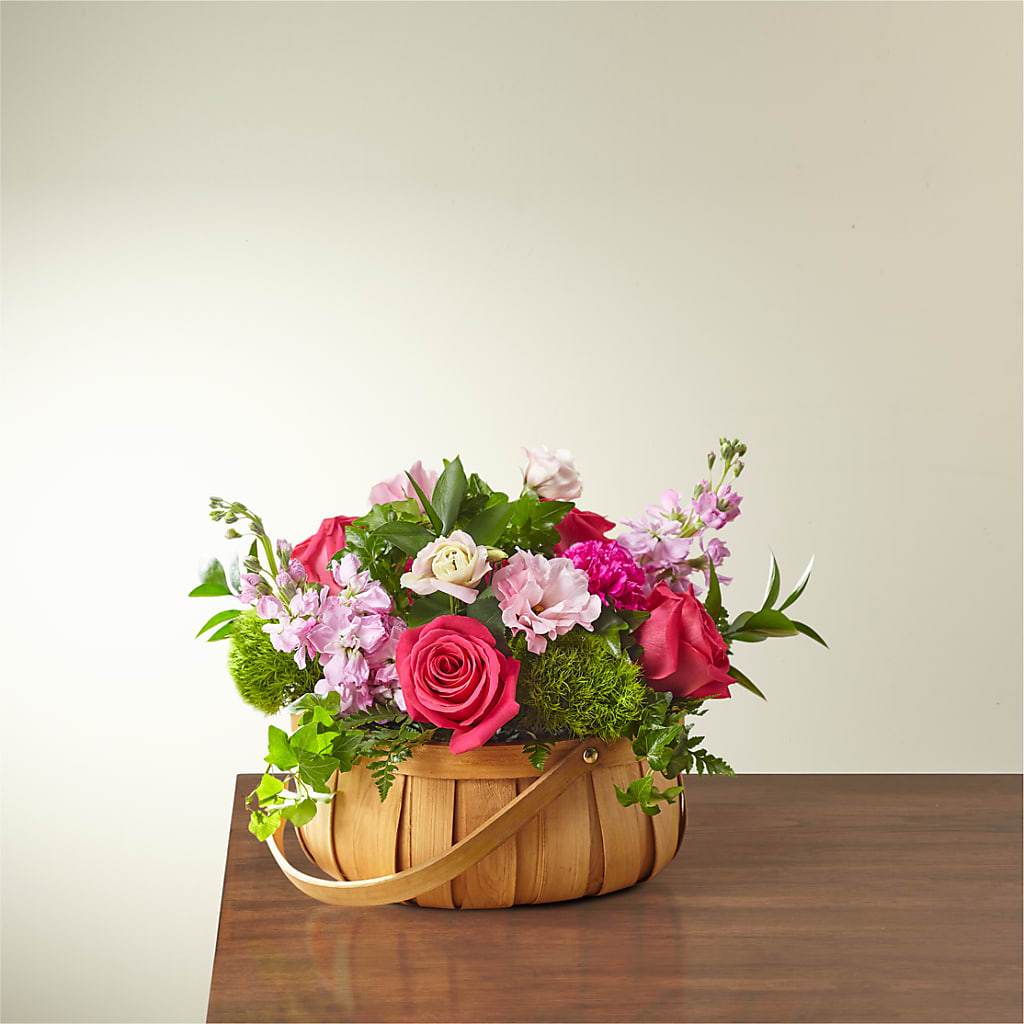 Radiance in Bloom Basket – Rimmon Heights Florist, Manchester NH