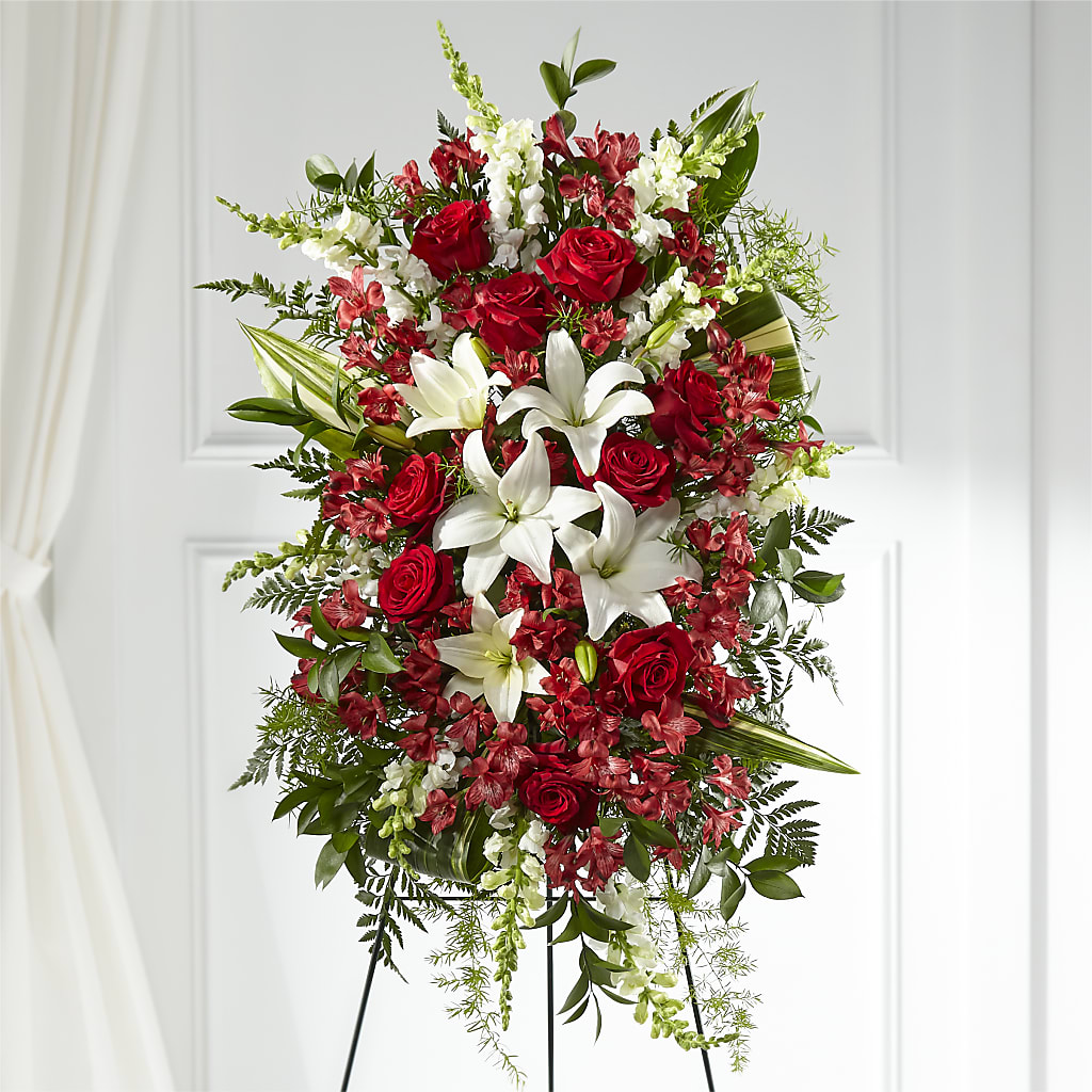 Everlasting Memory Standing Spray – Rimmon Heights Florist, Manchester NH