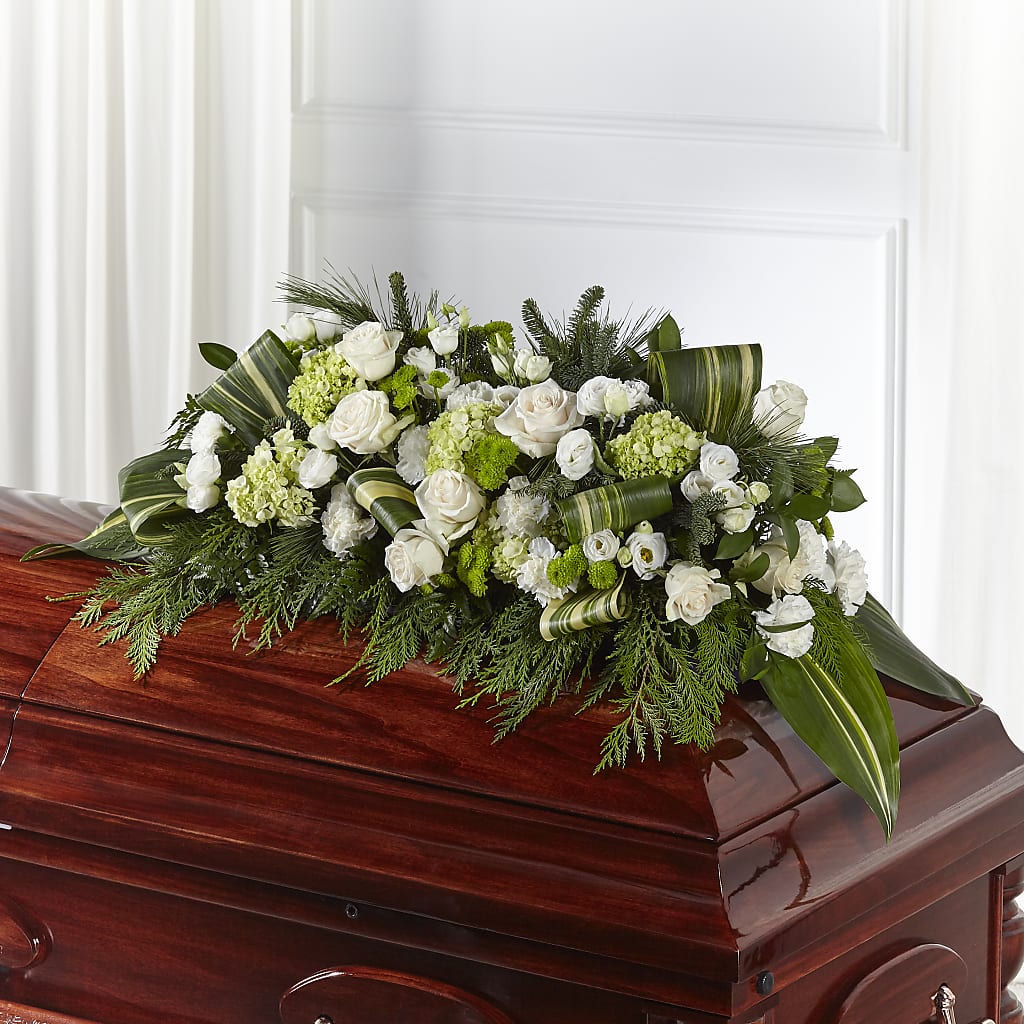Hopeful Gesture Casket Spray – Rimmon Heights Florist, Manchester NH