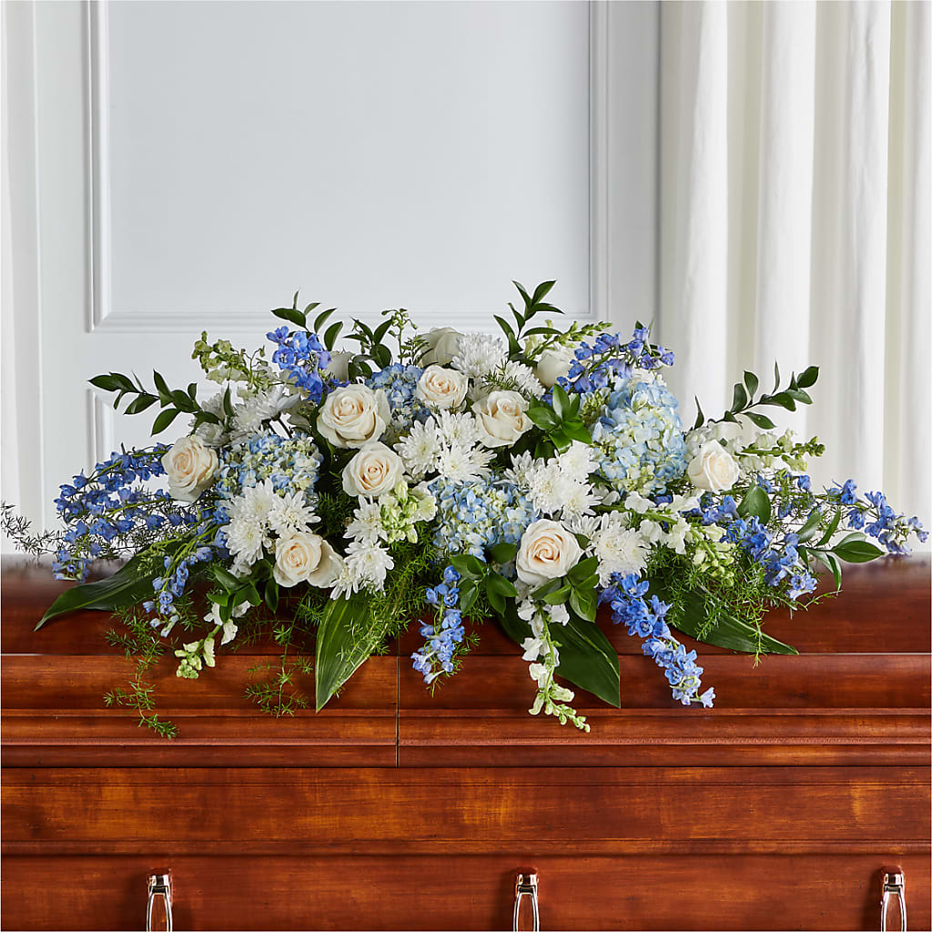 Timeless Essence Casket Spray – Rimmon Heights Florist, Manchester NH