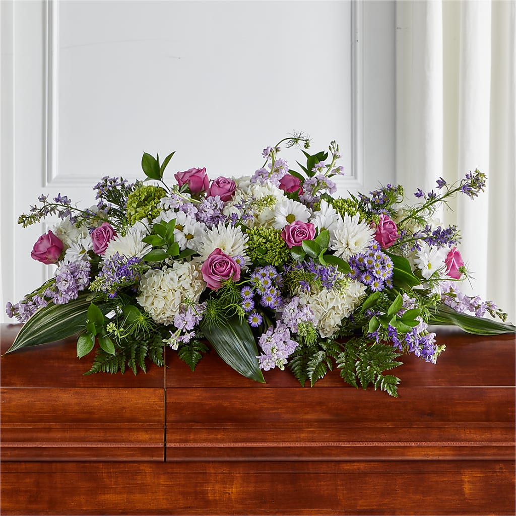 Meadows of Serenity Casket Spray – Rimmon Heights Florist, Manchester NH