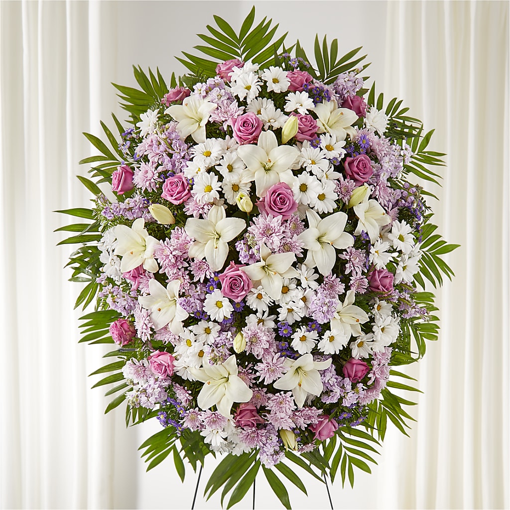Surrounded by Love Standing Spray – Rimmon Heights Florist, Manchester NH