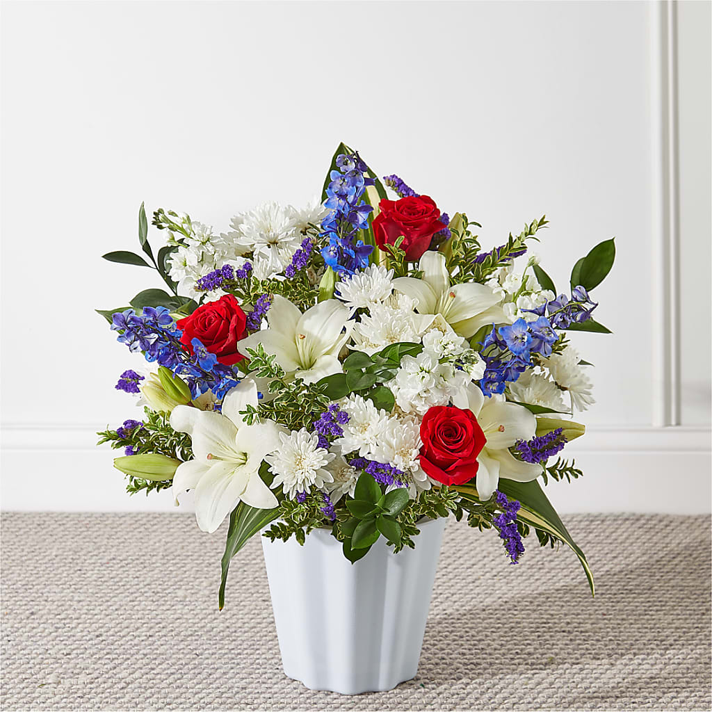 Consoled Floor Basket – Rimmon Heights Florist, Manchester NH