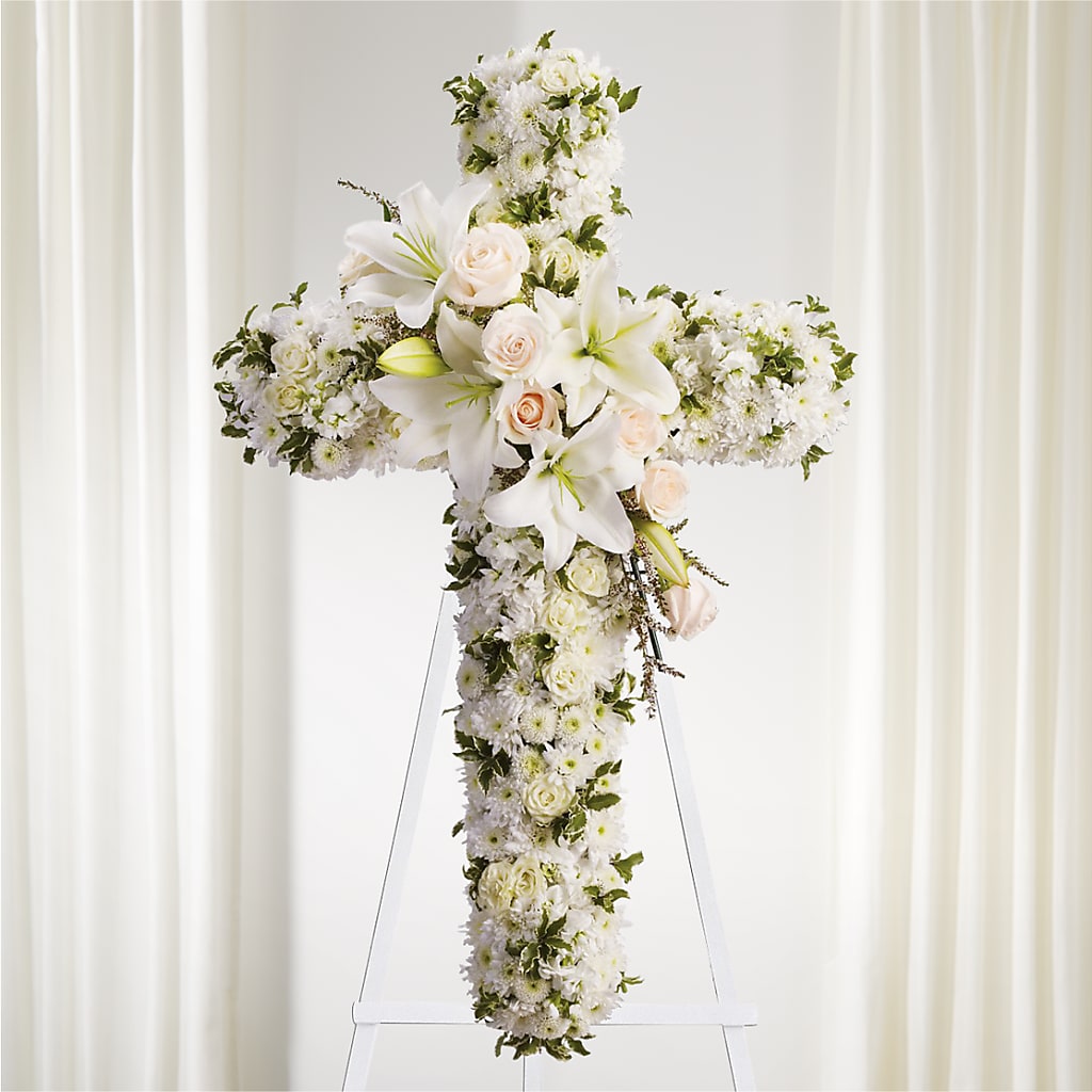 Spiritual Guidance Standing Spray – Rimmon Heights Florist, Manchester NH