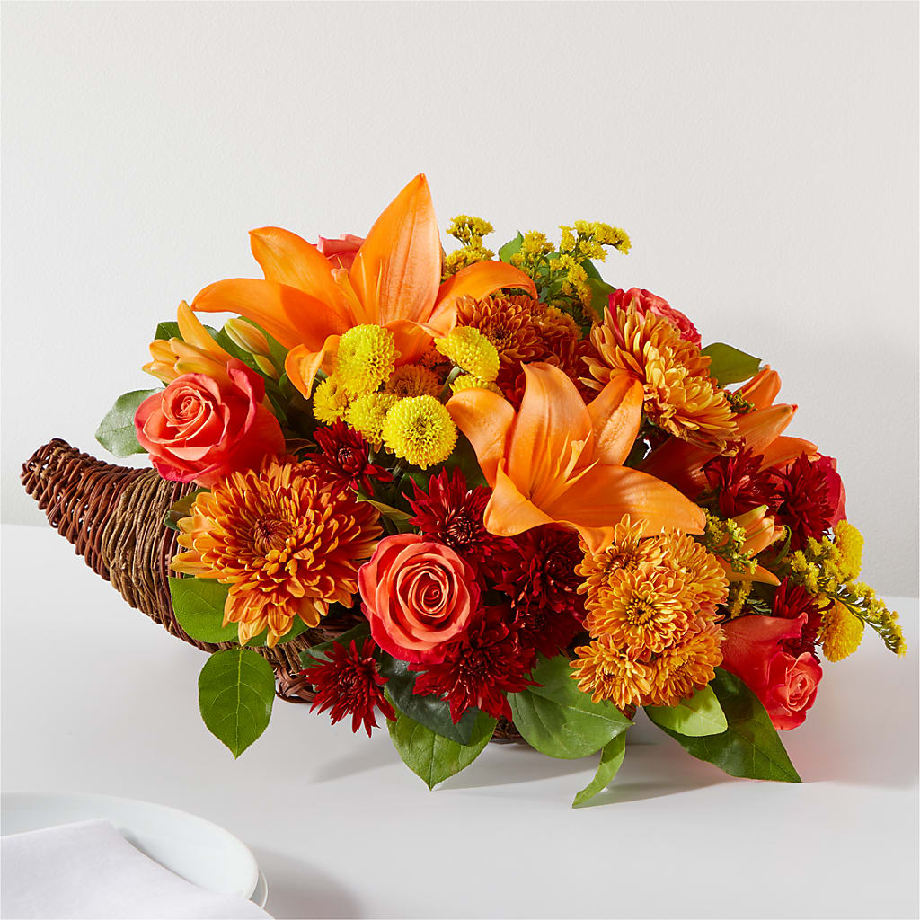 Bouquet of Blessings Cornucopia – Rimmon Heights Florist, Manchester NH