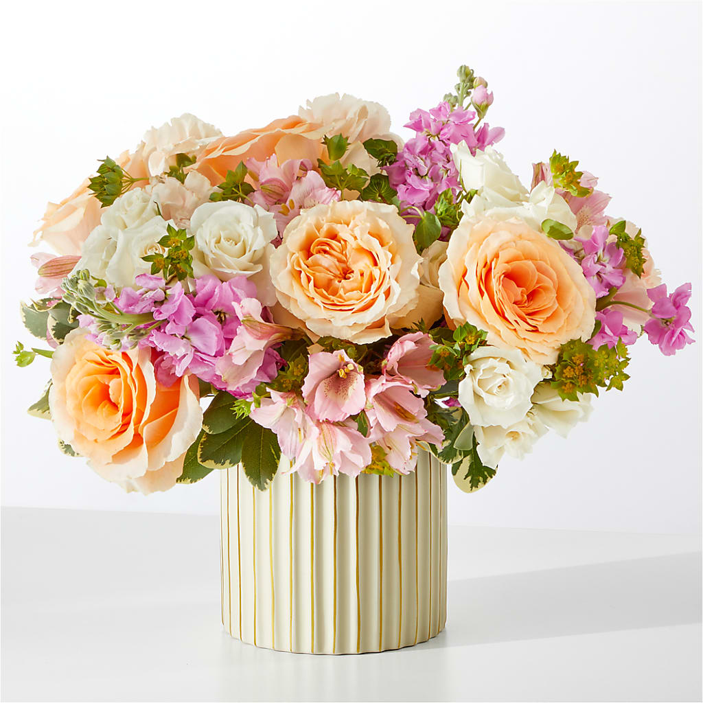 Paradise Bouquet with Ivory Vase – Rimmon Heights Florist, Manchester NH