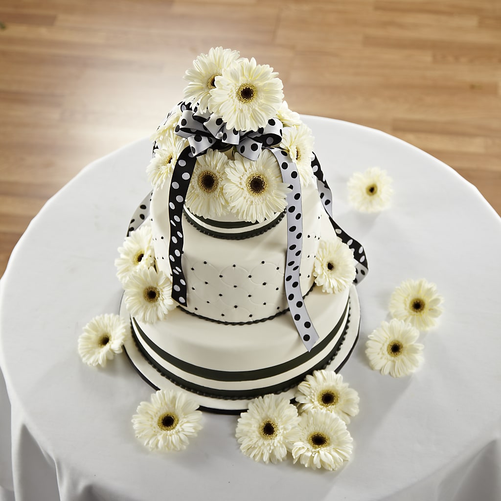 Simple Sophistication Cake Décor – Rimmon Heights Florist, Manchester NH