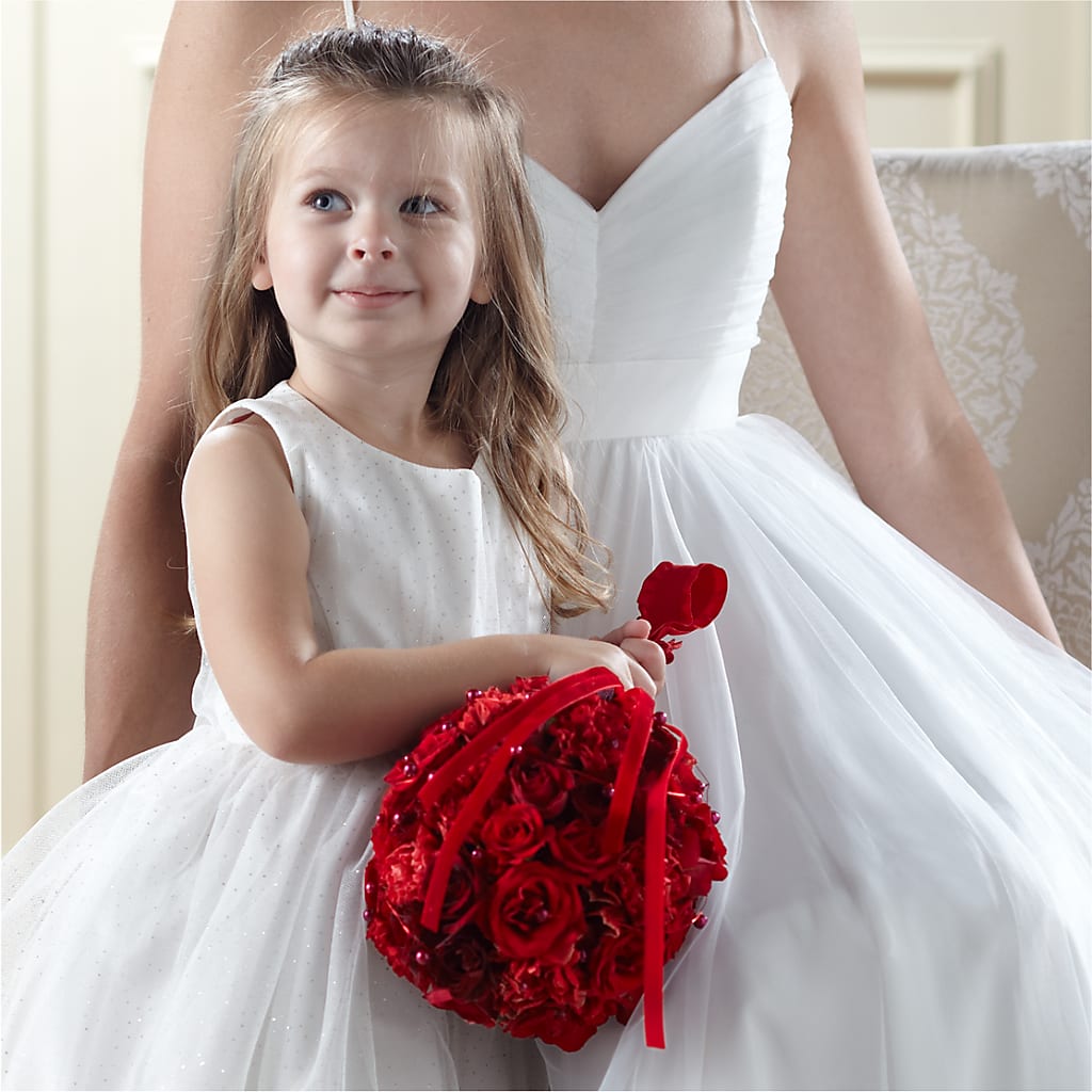 Pure at Heart Flower Girl Arrangement – Rimmon Heights Florist, Manchester NH