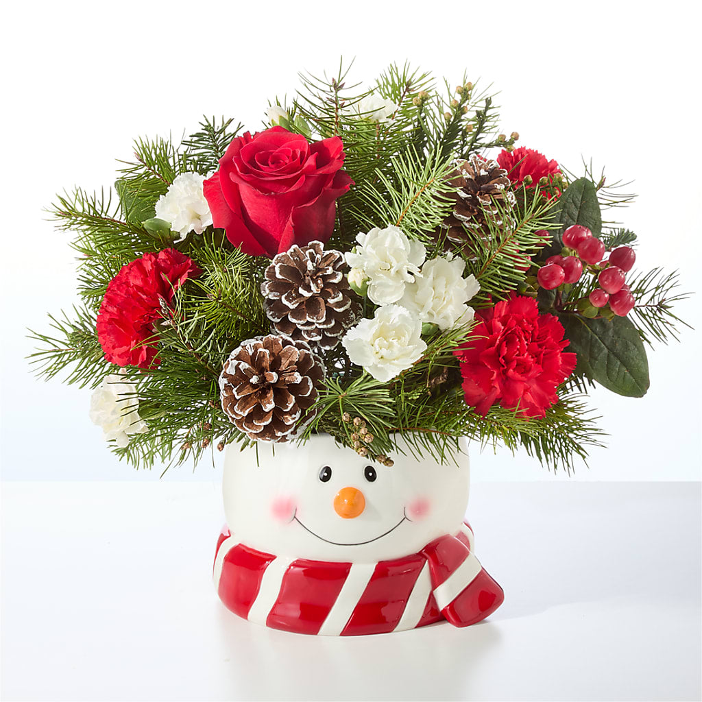 Jolly Snowman Bouquet –  Rimmon Heights Florist, Manchester NH