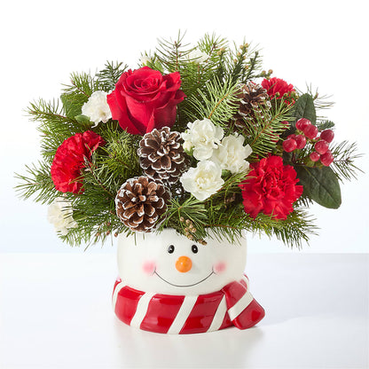 Jolly Snowman Bouquet –  Rimmon Heights Florist, Manchester NH