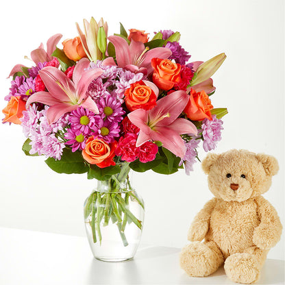 One and Only Bouquet and Bear Bundle –  Rimmon Heights Florist, Manchester NH