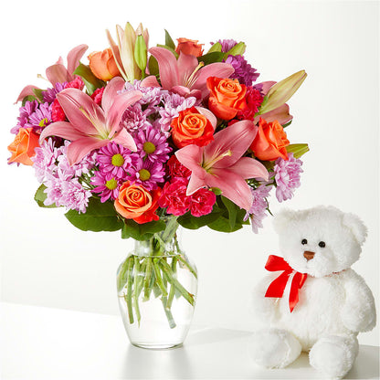 One and Only Bouquet and Bear Bundle –  Rimmon Heights Florist, Manchester NH