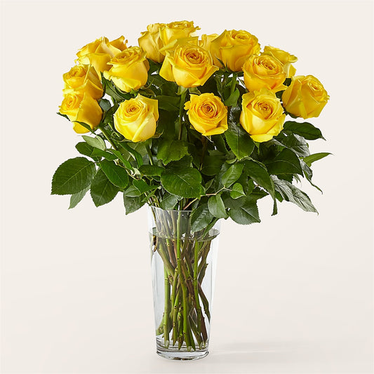 Long Stem Yellow Rose Bouquet –  Rimmon Heights Florist, Manchester NH