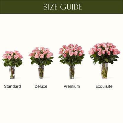 Long Stem Pink Rose Bouquet –  Rimmon Heights Florist, Manchester NH