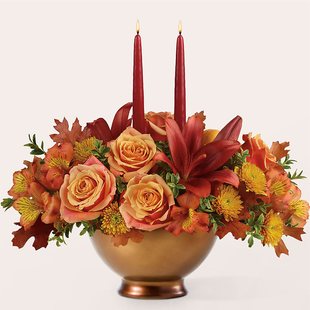 Harvest Table Centerpiece –  Rimmon Heights Florist, Manchester NH
