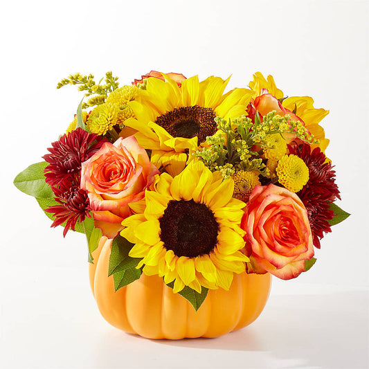 Golden Gourd Pumpkin Bouquet –  Rimmon Heights Florist, Manchester NH