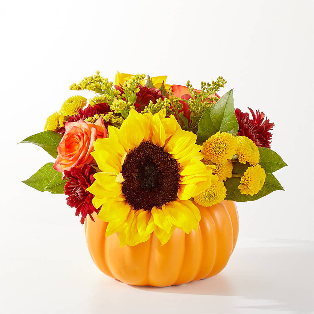 Golden Gourd Pumpkin Bouquet –  Rimmon Heights Florist, Manchester NH