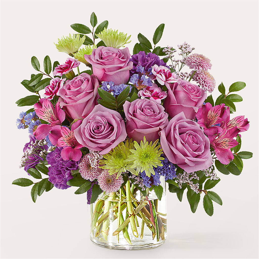 Glass Half Full Bouquet –  Rimmon Heights Florist, Manchester NH