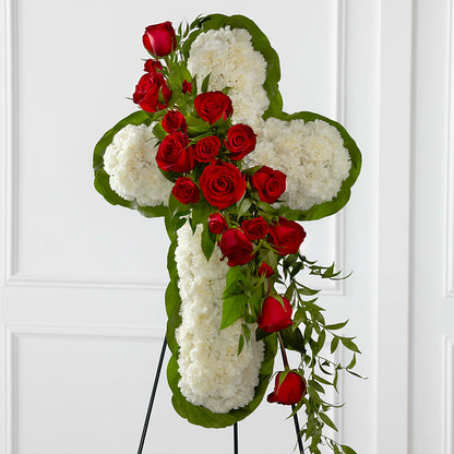Floral Cross Easel –  Rimmon Heights Florist, Manchester NH