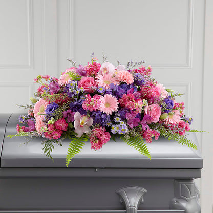 Glorious Garden Casket Spray –  Rimmon Heights Florist, Manchester NH
