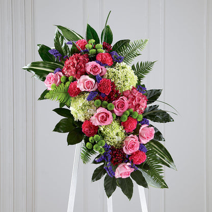 Refreshing Mix Standing Spray –  Rimmon Heights Florist, Manchester NH