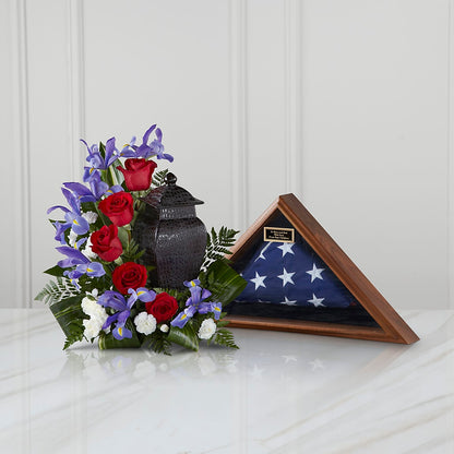 Patriotic Tribute Arrangement –  Rimmon Heights Florist, Manchester NH