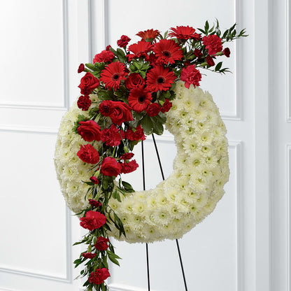 Graceful Tribute Wreath –  Rimmon Heights Florist, Manchester NH