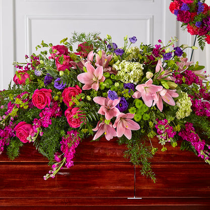 Radiant Tribute Casket Spray –  Rimmon Heights Florist, Manchester NH