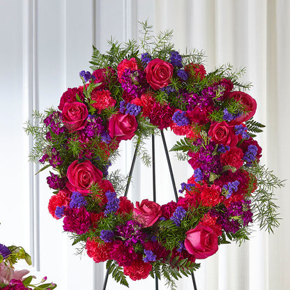 Calming Colors Wreath –  Rimmon Heights Florist, Manchester NH
