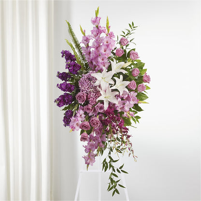 Never Alone Standing Spray –  Rimmon Heights Florist, Manchester NH